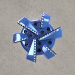 PDC drill bit with multiple polycrystalline diamond cutters and threaded shank